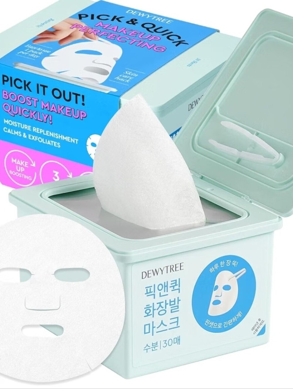 DEWYTREE Pick and Quick Refreshing Aqua Mask 30 Sheets Korean Mask W Amino Acids